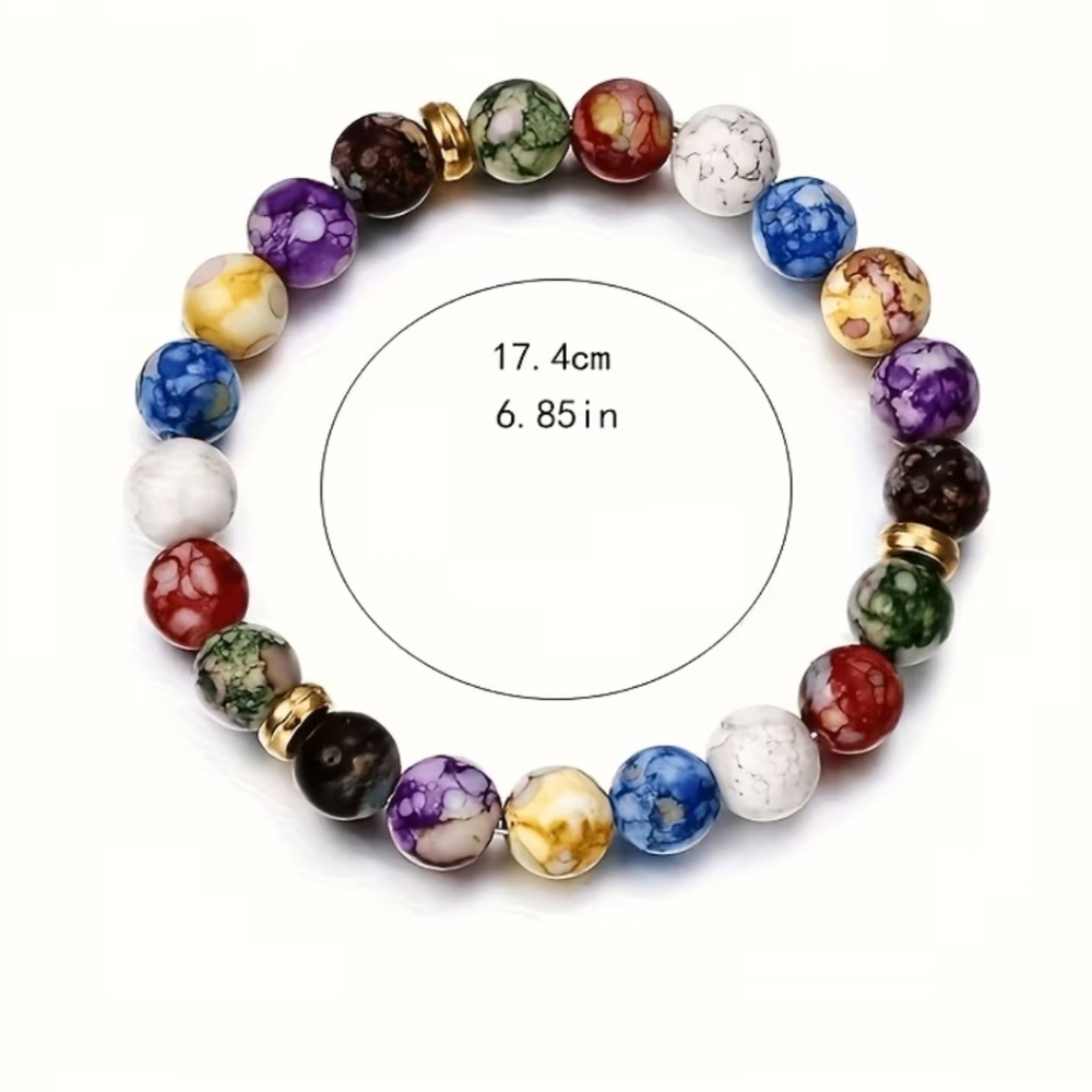 8pcs/Set Natural Stone Polished Pendants, Necklace, Bracelet And Poster Set. - Picture 8 of 8